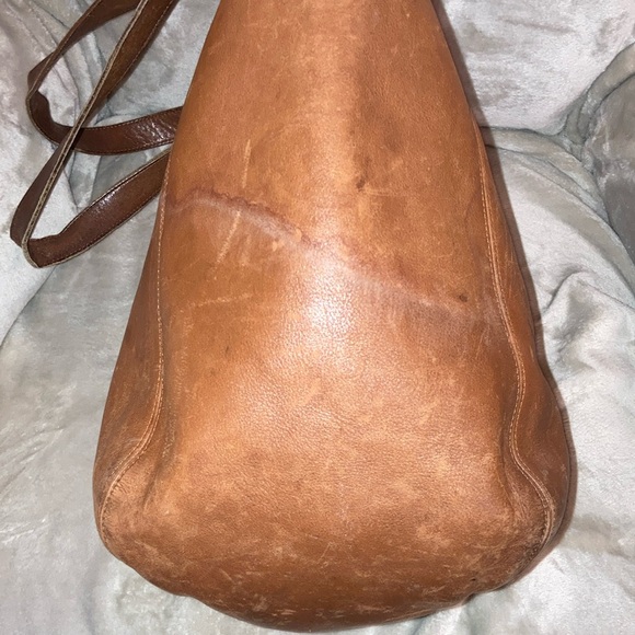 Coach Brown Leather Tote Bag vintage hobo XL duffle purse 4082 brown large - Picture 8 of 16